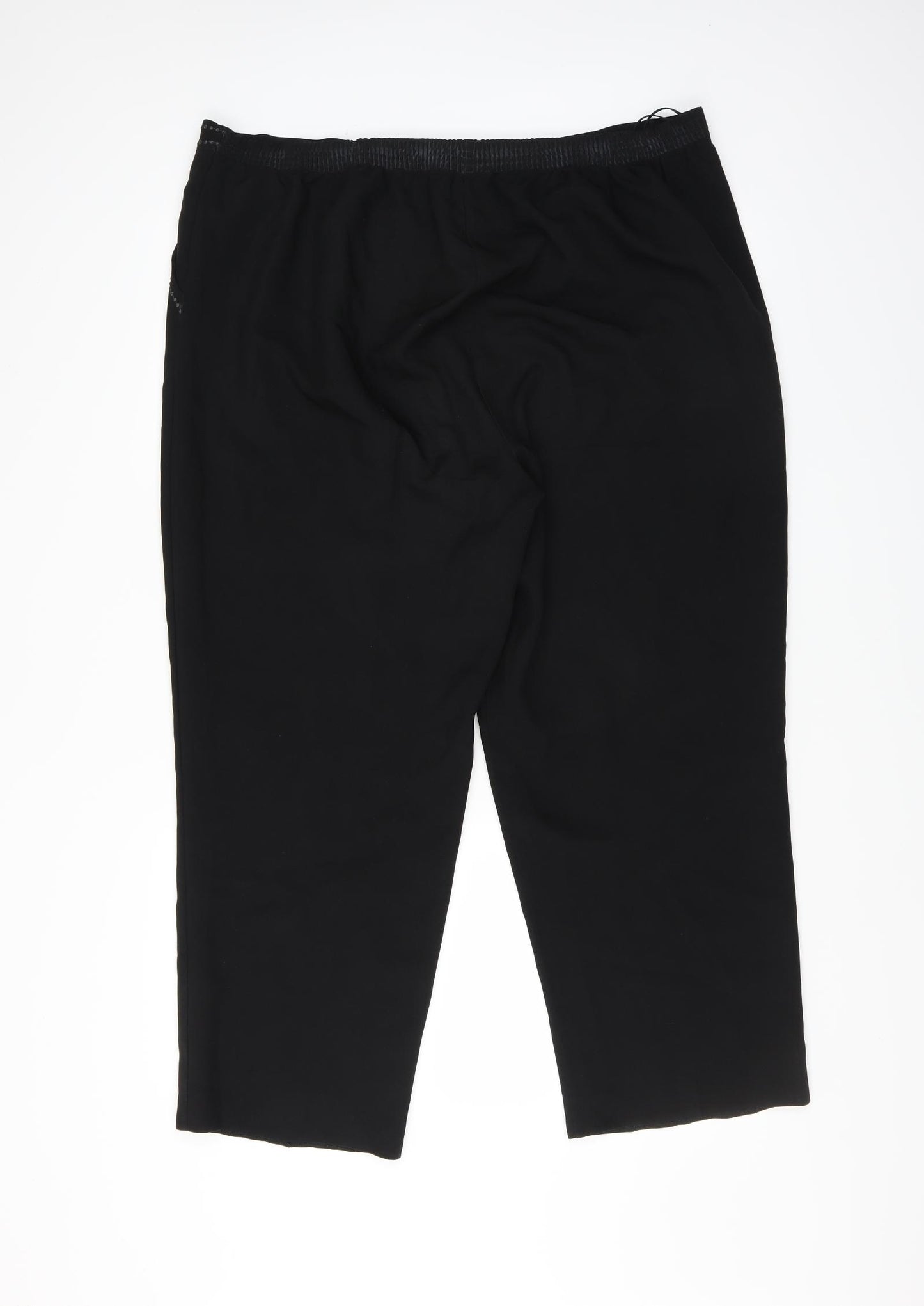 BM Womens Black   Trousers  Size 20 L25 in