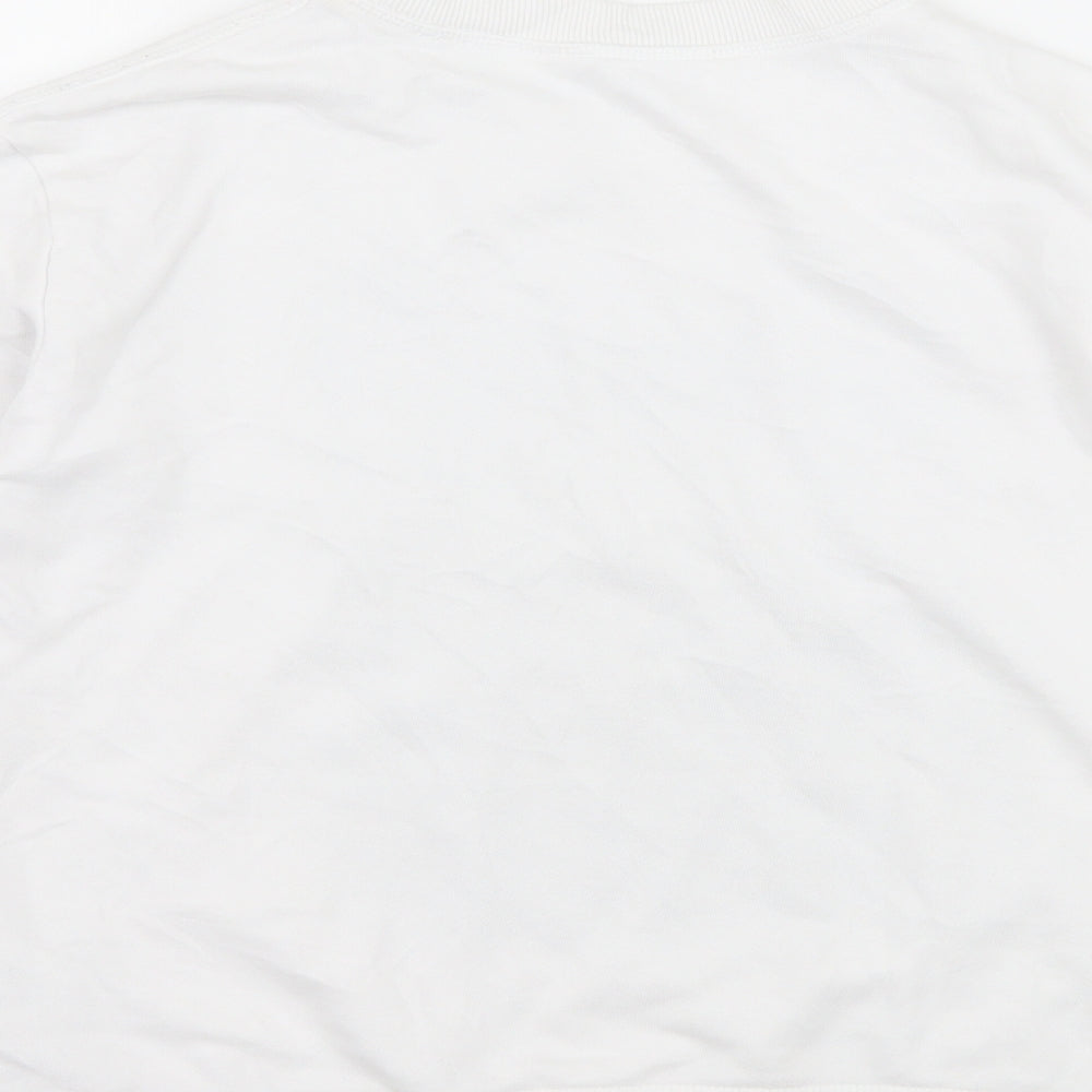 H&M Boys White  Jersey Pullover Sweatshirt Size 9-10 Years  - NYC