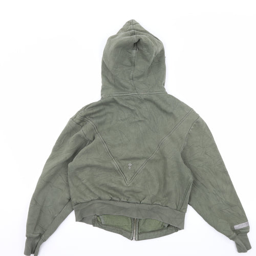 Aztec Diamond Womens Green  Jersey Full Zip Hoodie Size XS