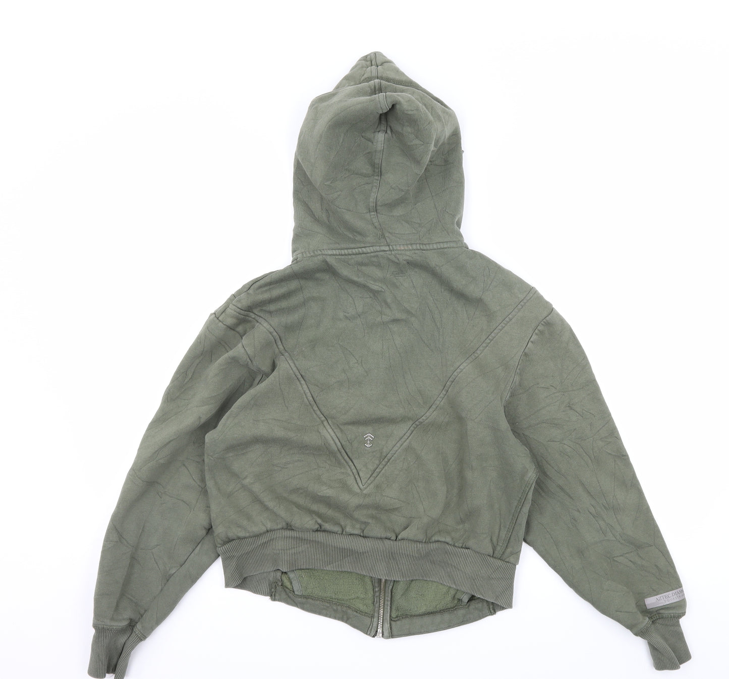 Aztec Diamond Womens Green  Jersey Full Zip Hoodie Size XS