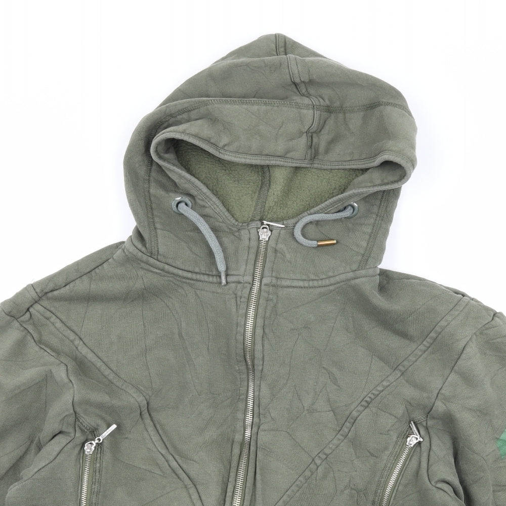 Aztec Diamond Womens Green  Jersey Full Zip Hoodie Size XS