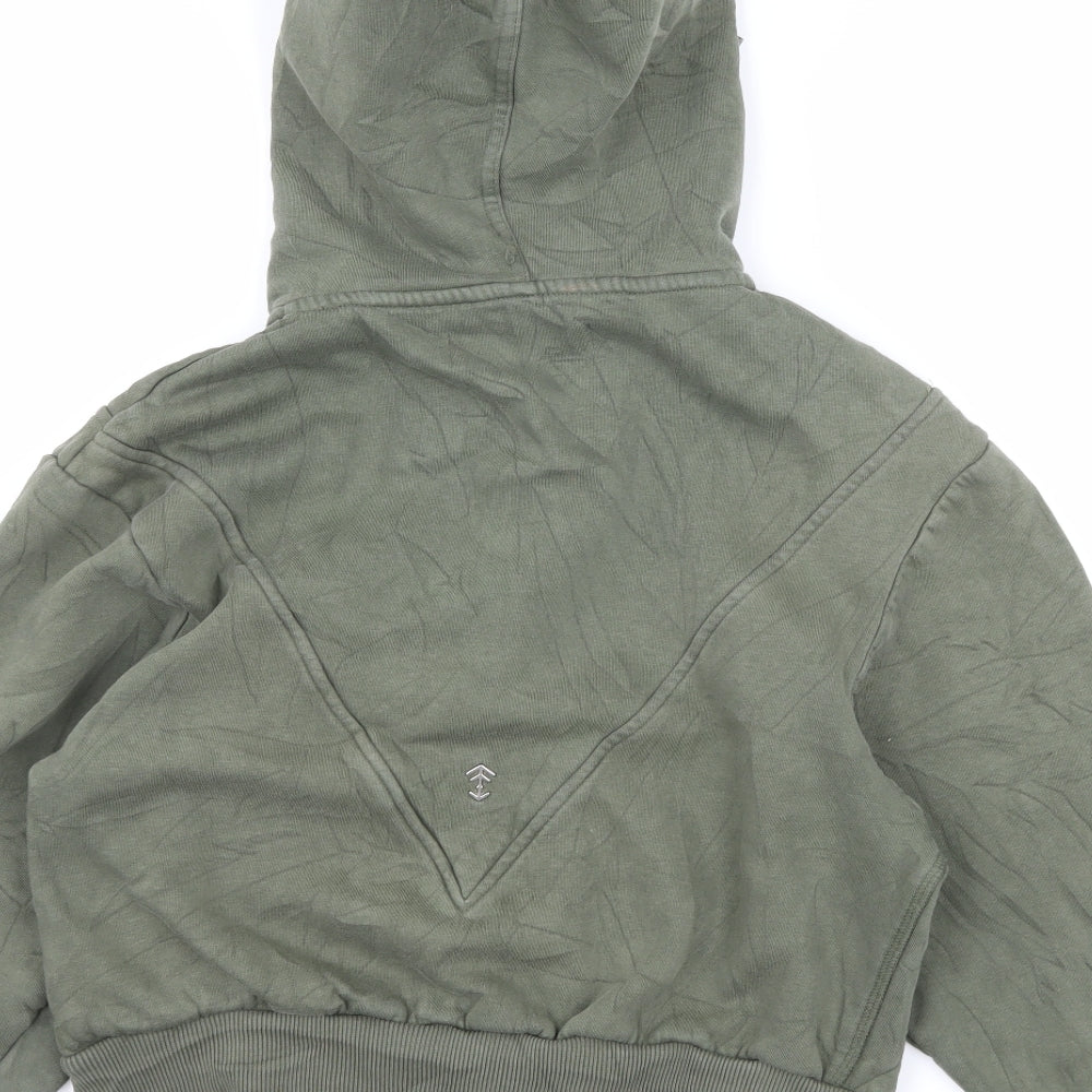 Aztec Diamond Womens Green  Jersey Full Zip Hoodie Size XS