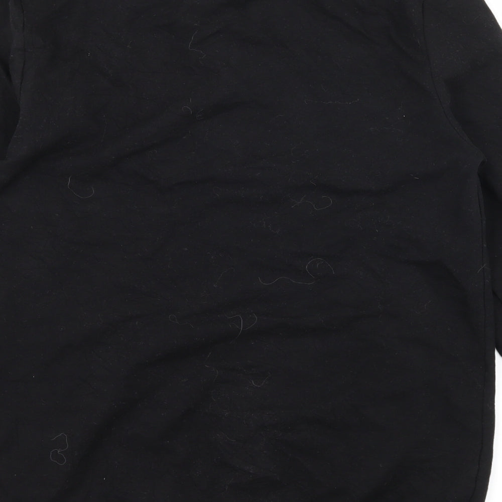 ASOS Womens Black  Jersey Pullover Sweatshirt Size S