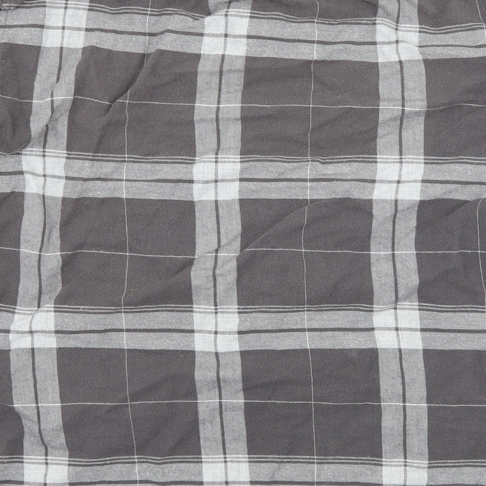 Crosshatch Mens Green Plaid   Button-Up Size M