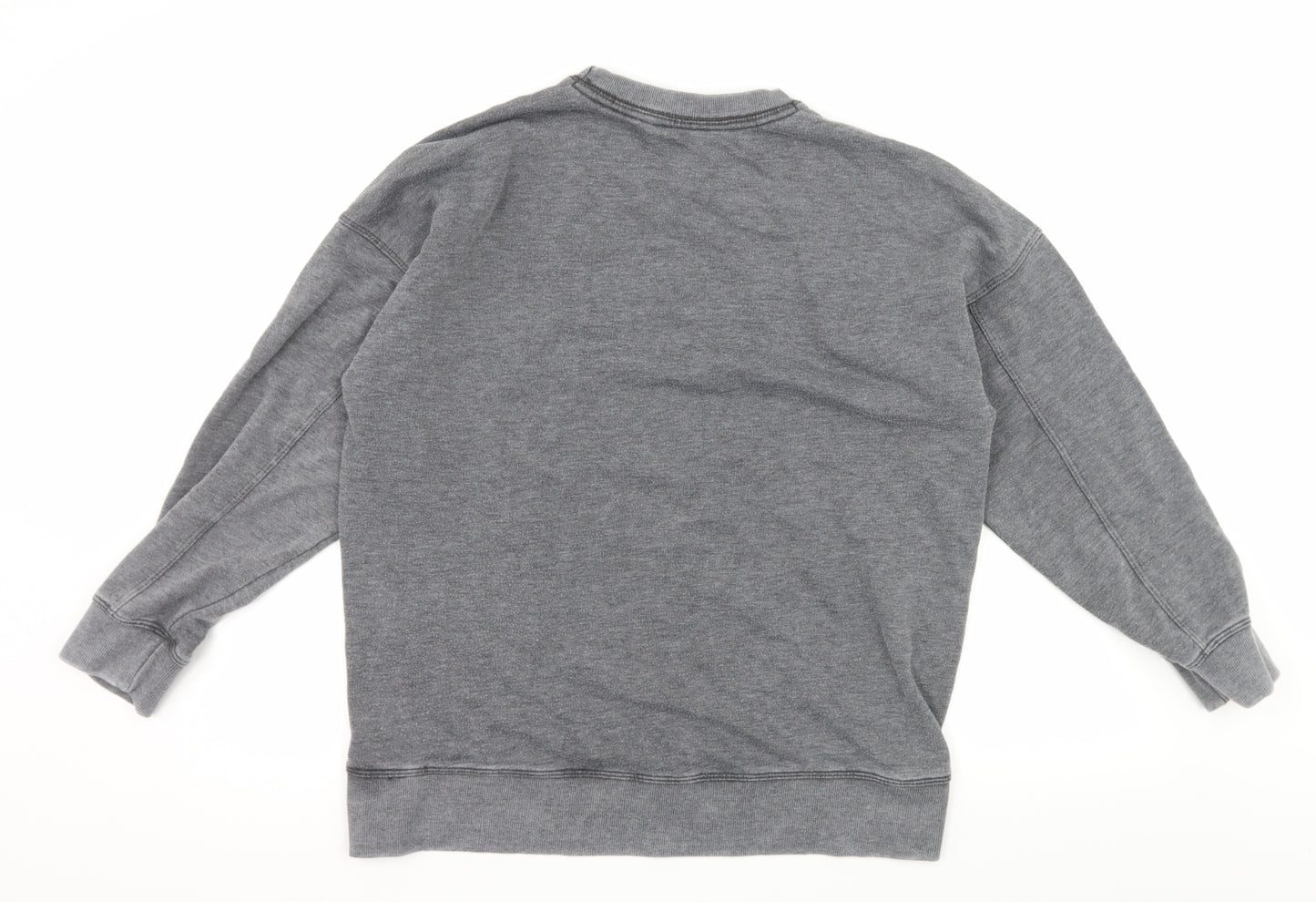 New Look Womens Grey  Jersey Pullover Sweatshirt Size 10