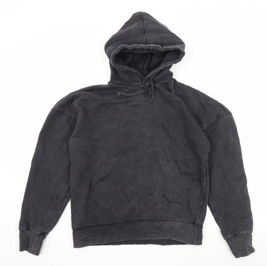 Missguided Womens Grey  Jersey Pullover Hoodie Size 4