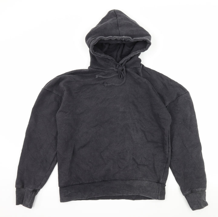 Missguided Womens Grey Jersey Pullover Hoodie Size 4