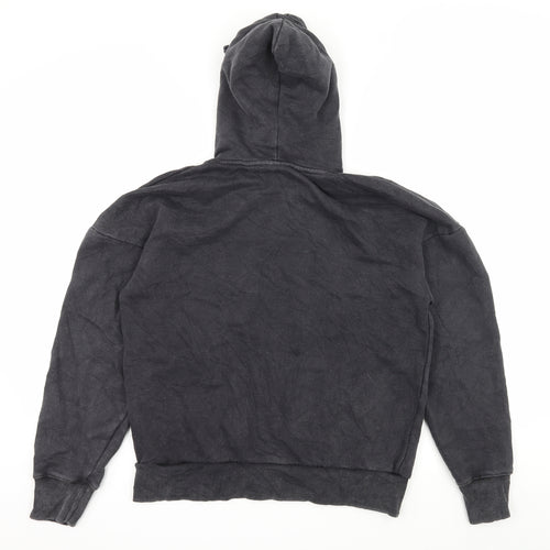 Missguided Womens Grey  Jersey Pullover Hoodie Size 4