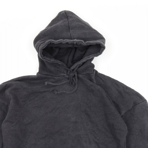 Missguided Womens Grey  Jersey Pullover Hoodie Size 4
