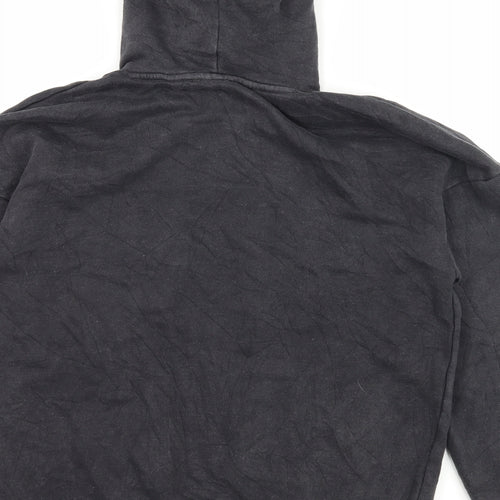 Missguided Womens Grey  Jersey Pullover Hoodie Size 4