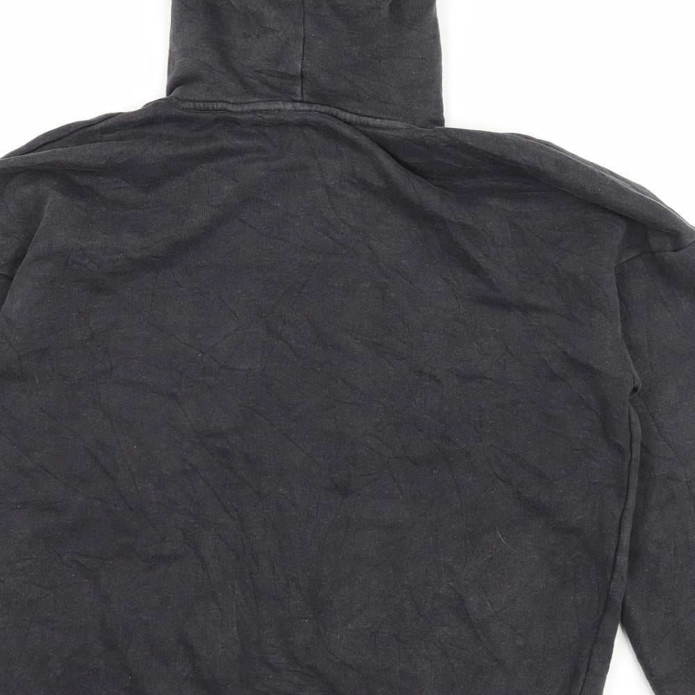Missguided Womens Grey  Jersey Pullover Hoodie Size 4