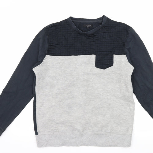 Newww   Mens Black  Jersey Pullover Sweatshirt Size M