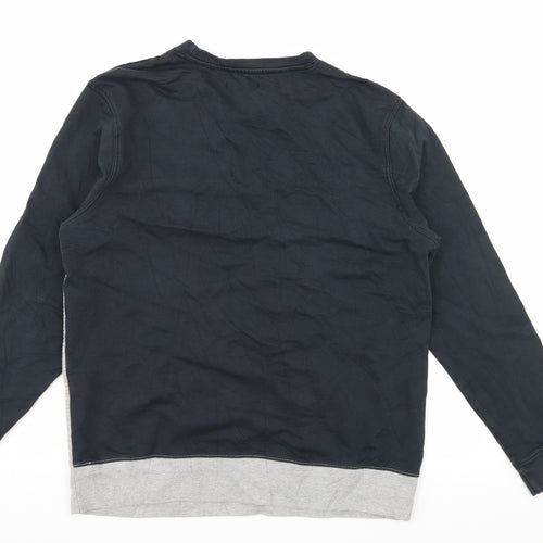Newww   Mens Black  Jersey Pullover Sweatshirt Size M