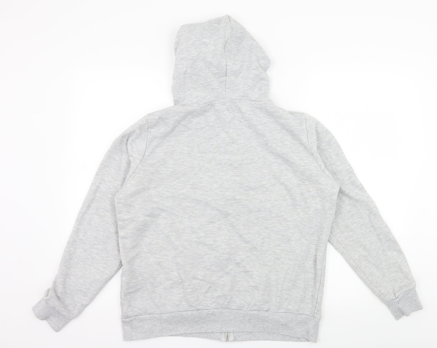 Primark Womens Grey  Jersey Full Zip Hoodie Size 16