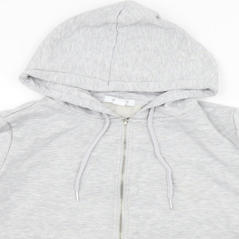 Primark Womens Grey  Jersey Full Zip Hoodie Size 16