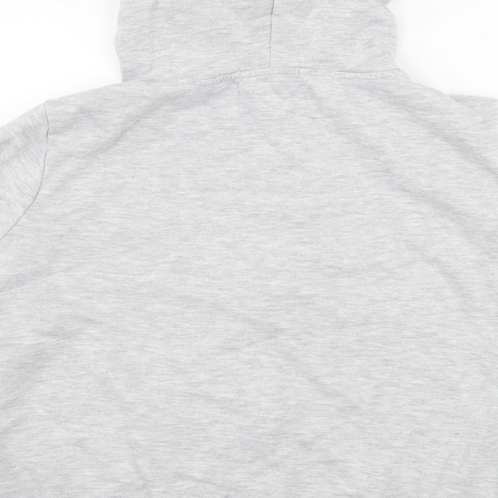 Primark Womens Grey  Jersey Full Zip Hoodie Size 16