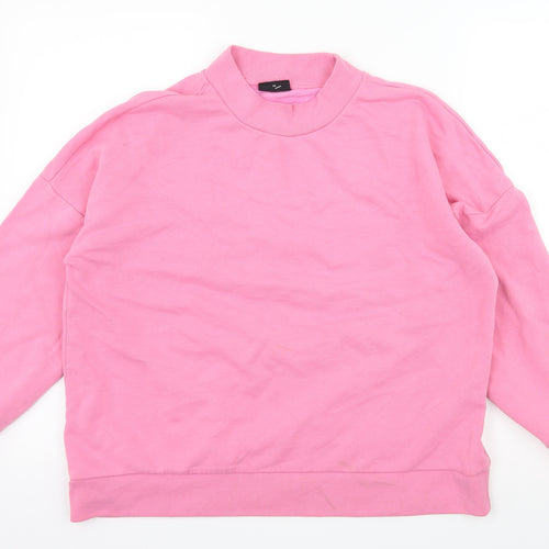 Noisy may Womens Pink  Jersey Pullover Sweatshirt Size XS
