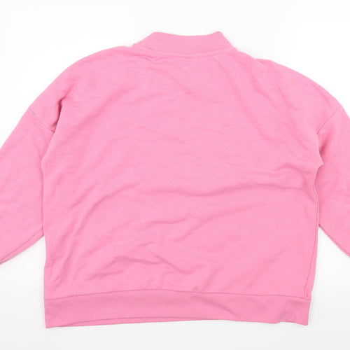 Noisy may Womens Pink  Jersey Pullover Sweatshirt Size XS