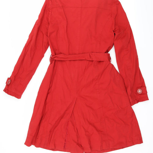 Edina Ronay Womens Red   Overcoat Coat Size 12