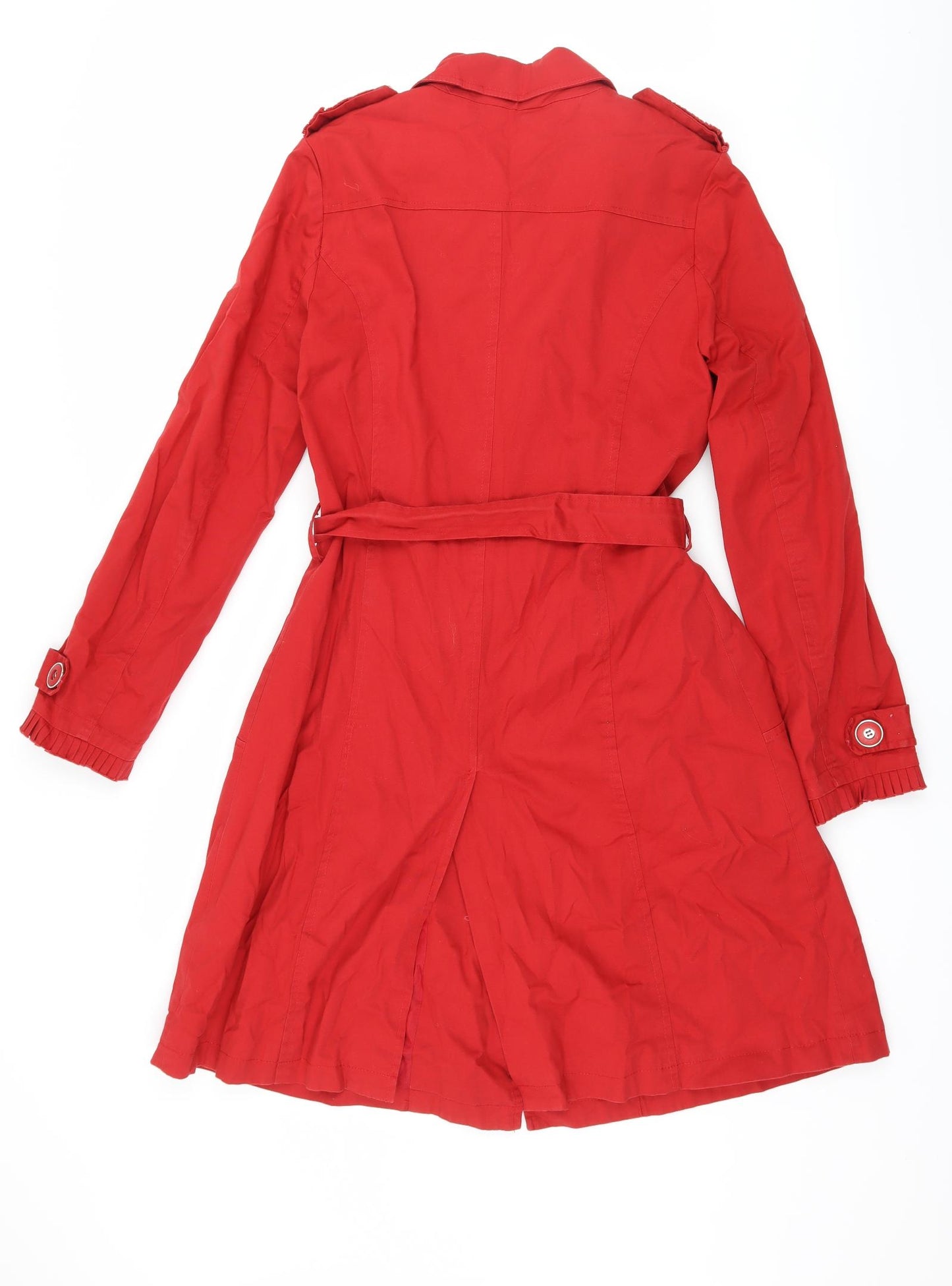 Edina Ronay Womens Red   Overcoat Coat Size 12