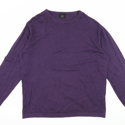 NEXT Mens Purple  Knit Pullover Jumper Size XL