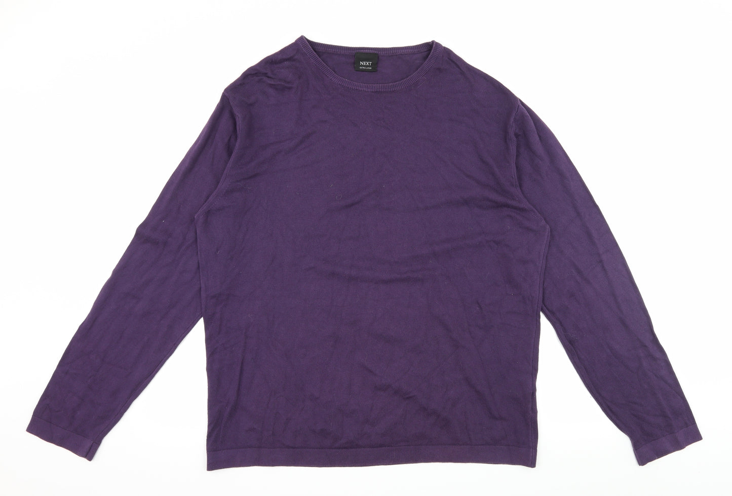 NEXT Mens Purple  Knit Pullover Jumper Size XL