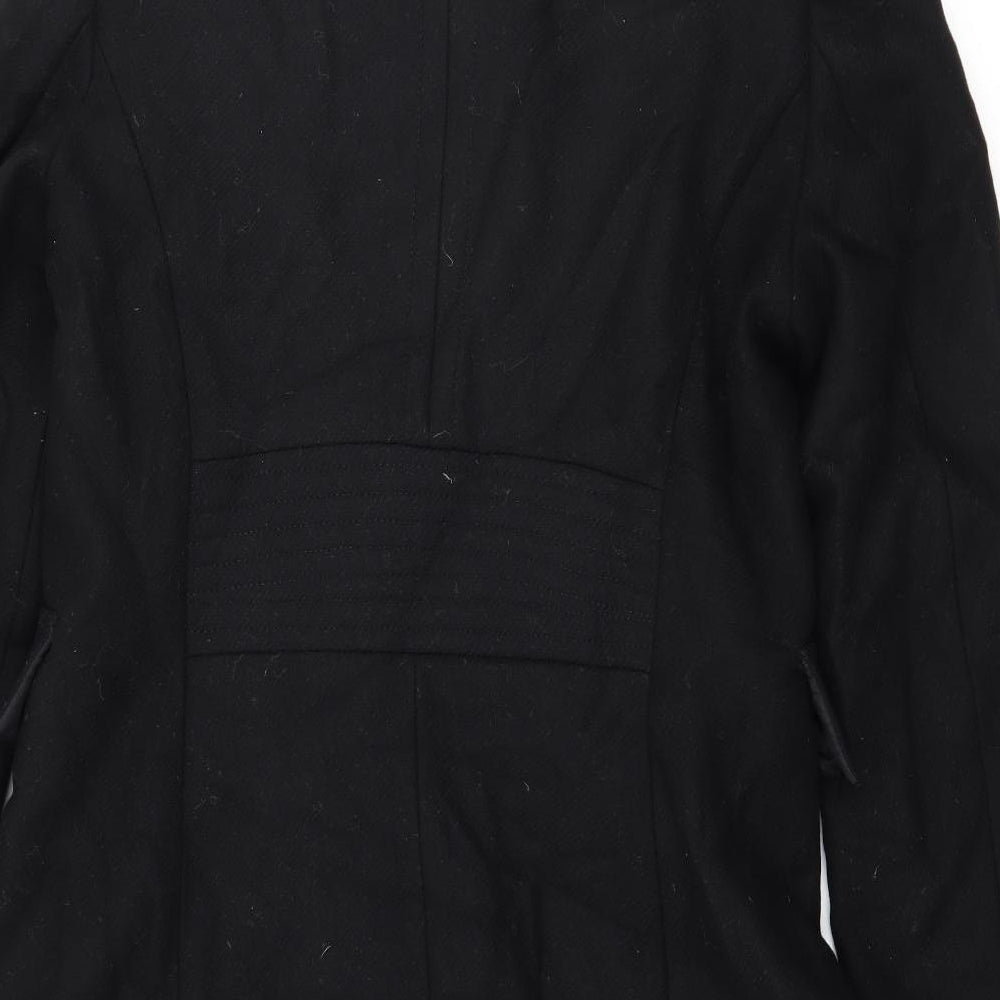 Zara Womens Black   Overcoat Coat Size XL