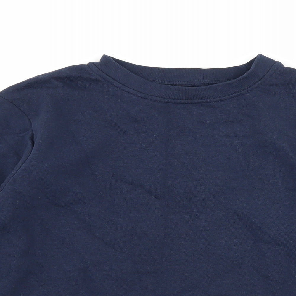 Nutmeg Boys Blue  Jersey Pullover Sweatshirt Size 11-12 Years
