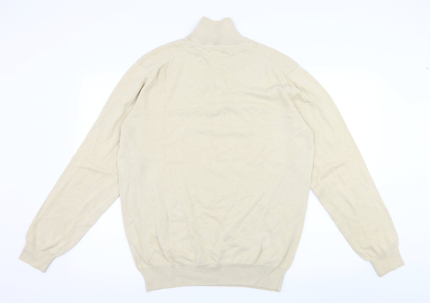 Barbour Mens Beige  Knit Pullover Jumper Size L