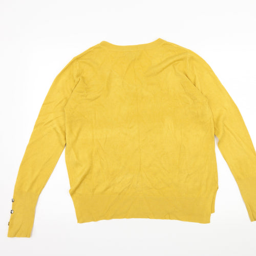 Primark Womens Yellow  Knit Pullover Jumper Size 10