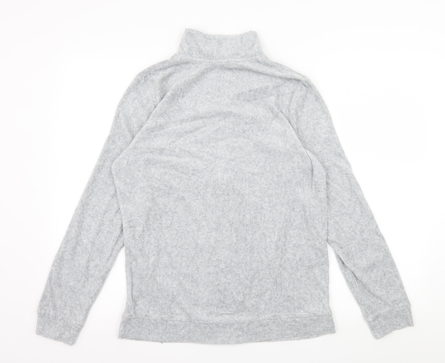 Avenue Womens Grey  Jersey Full Zip Sweatshirt Size 12