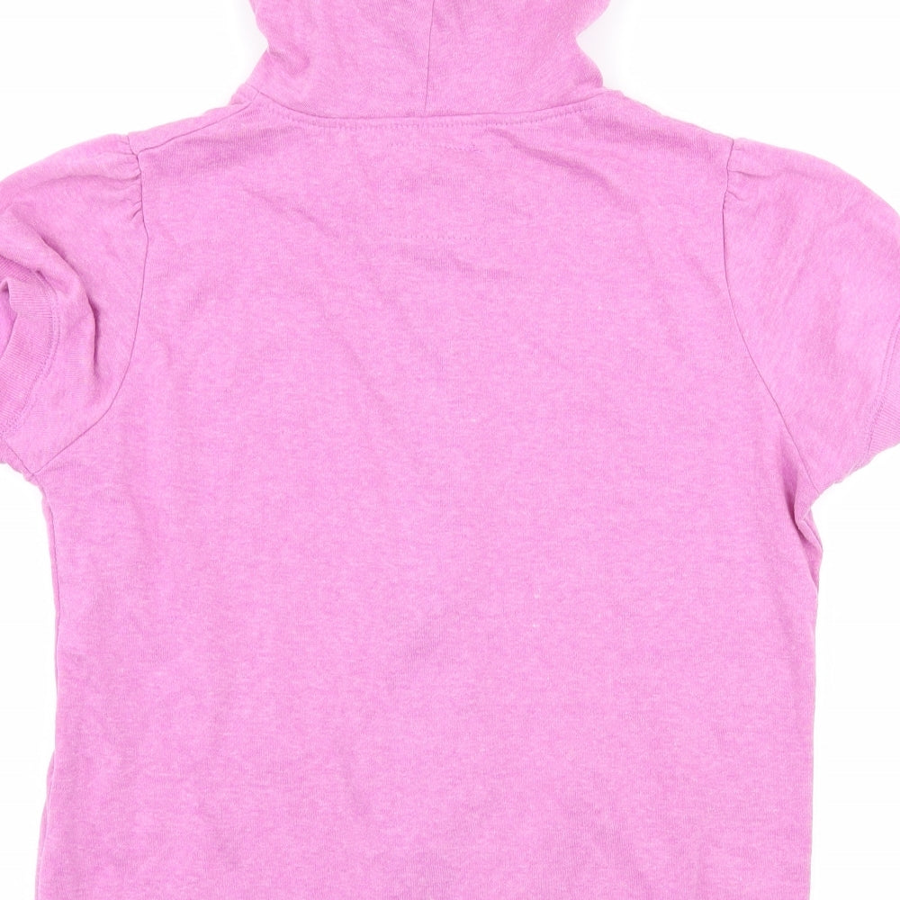 Peacocks Womens Purple  Jersey Full Zip Hoodie Size 14