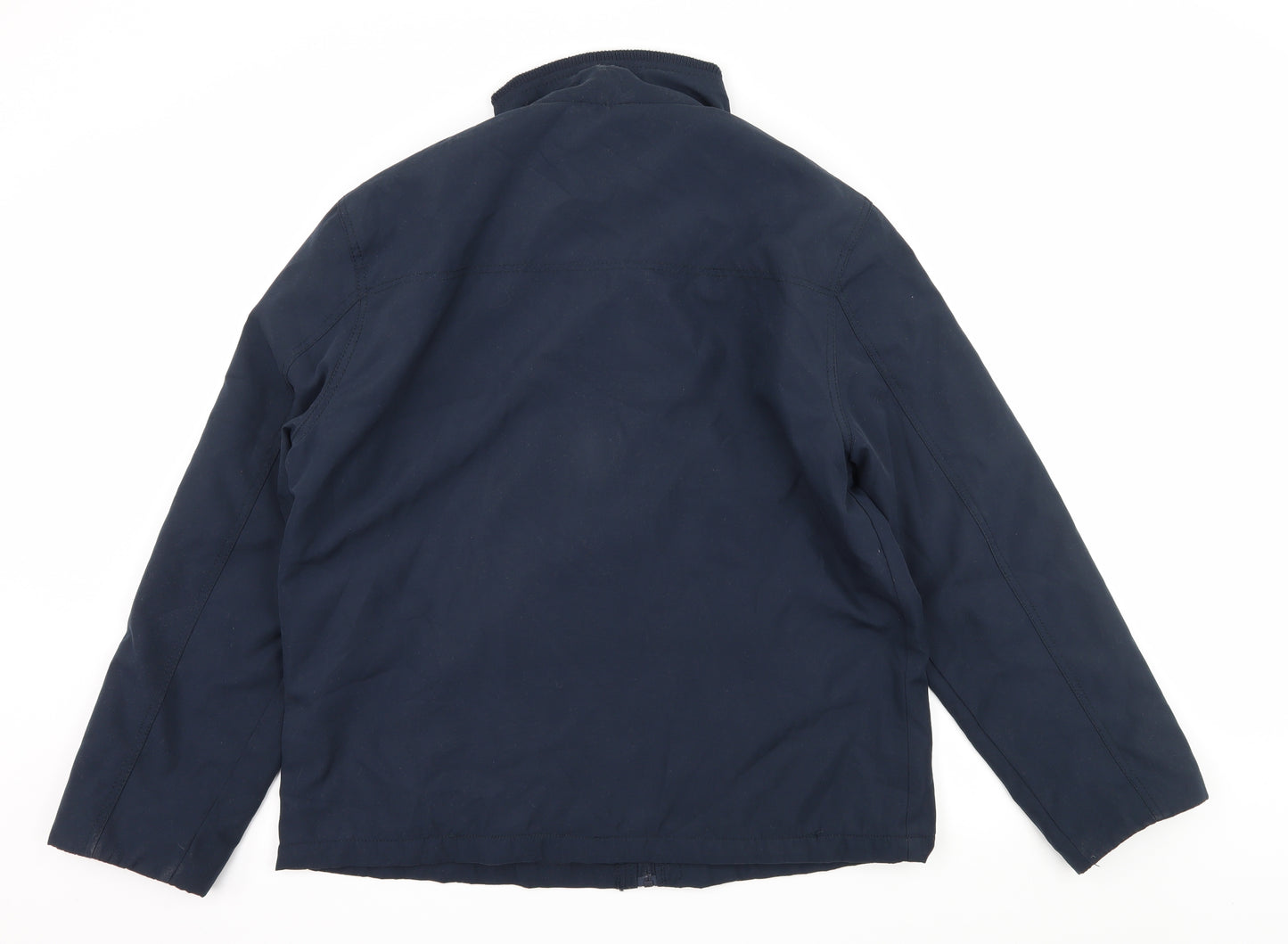 George Mens Blue   Overcoat Coat Size L