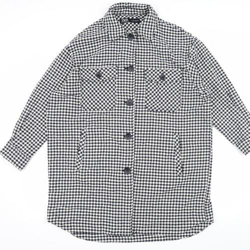 Zara Womens Black Check  Jacket  Size M