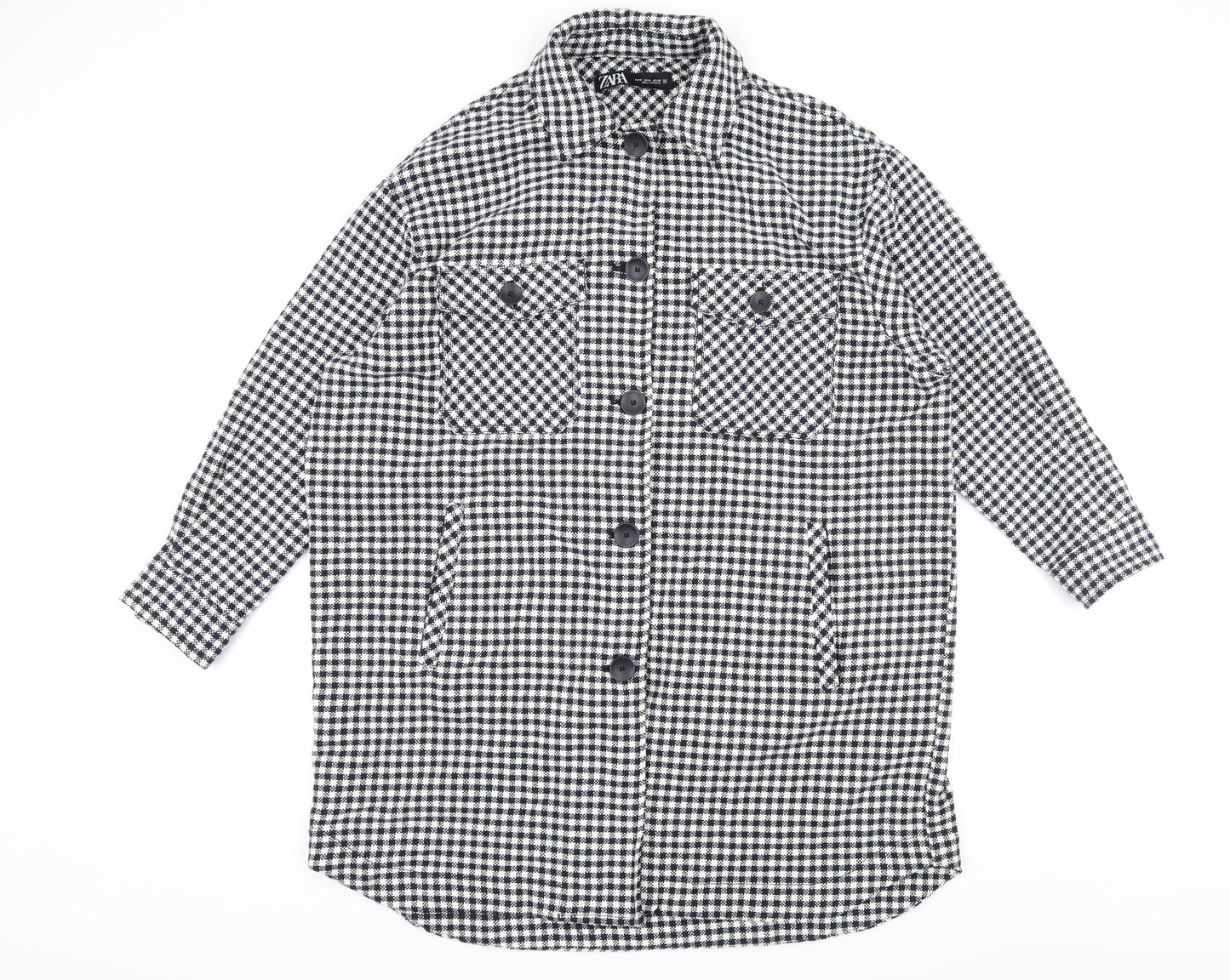 Zara Womens Black Check  Jacket  Size M
