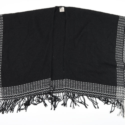 Preworn Womens Black Striped Knit Jacket  One Size