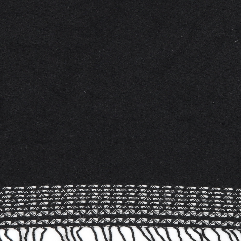 Preworn Womens Black Striped Knit Jacket  One Size