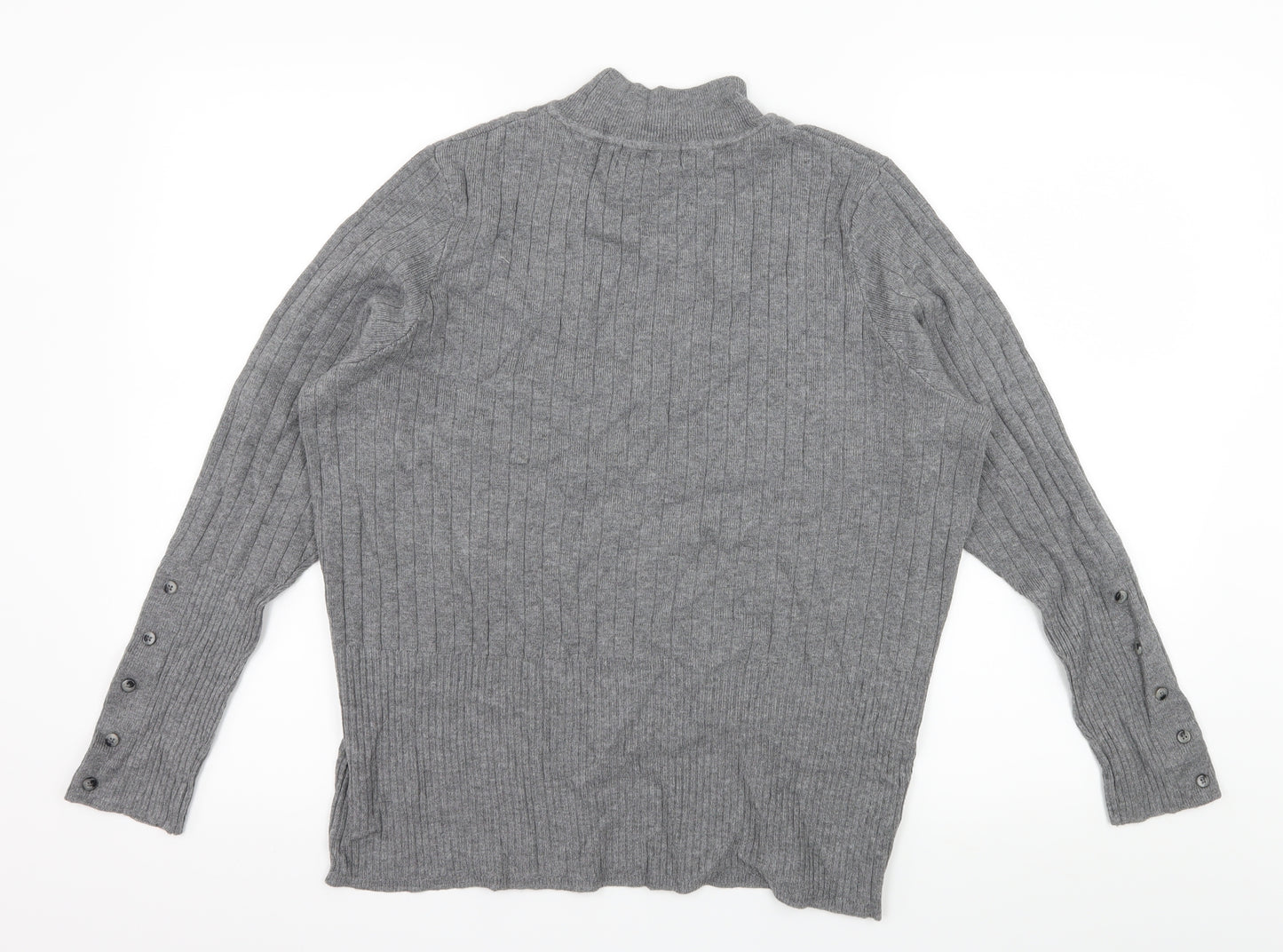 Marks and Spencer Womens Grey  Knit Pullover Jumper Size 20