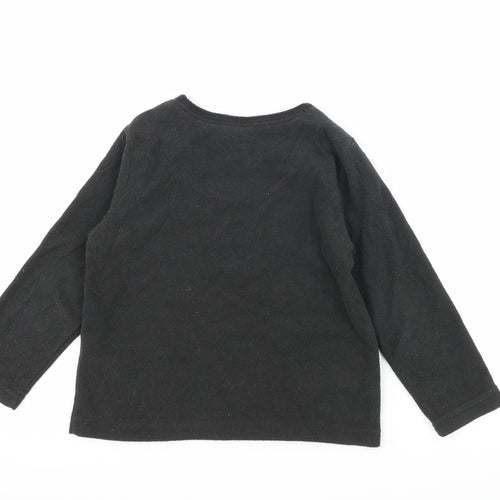Primark Boys Grey  Fleece  Pyjama Top Size 3-4 Years  - Boss Level