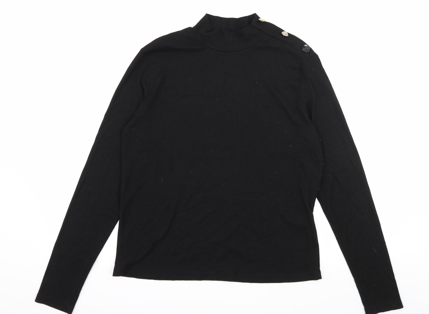 Primark Womens Black  Jersey Basic T-Shirt Size 18