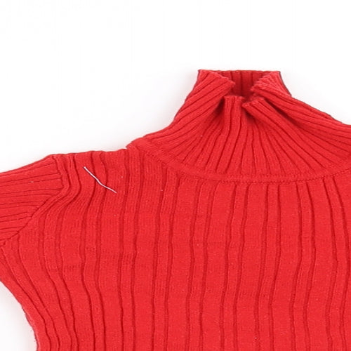 Nutmeg Girls Red   Pullover Jumper Size 2-3 Years