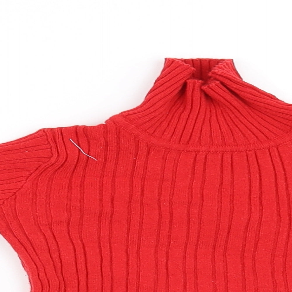 Nutmeg Girls Red   Pullover Jumper Size 2-3 Years