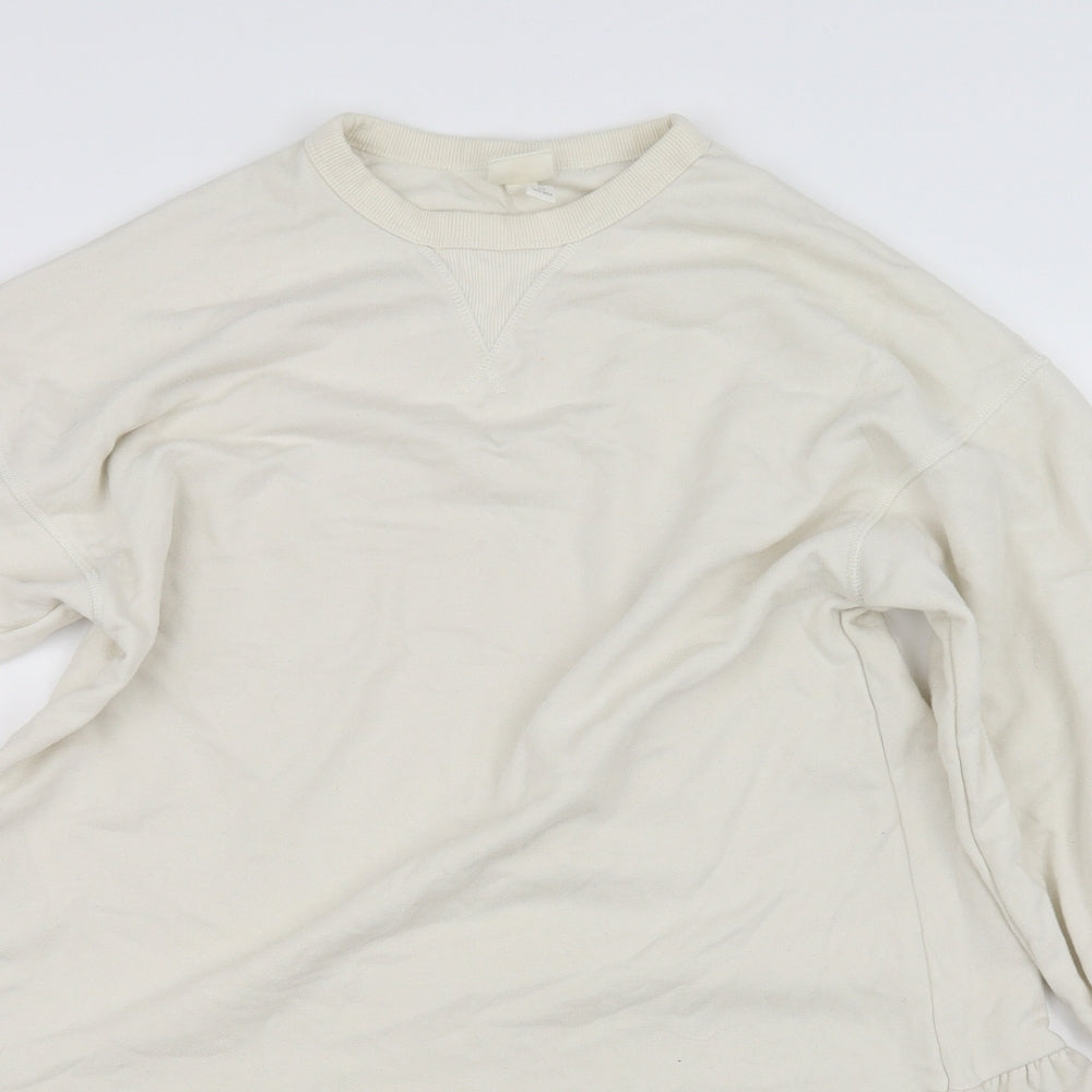 H&M Womens White   Pullover Jumper Size XS