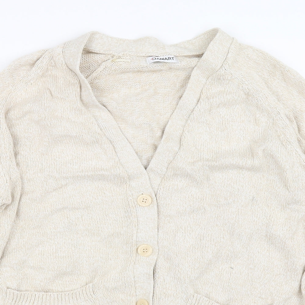 Damart Womens Beige   Cardigan Jumper Size 18