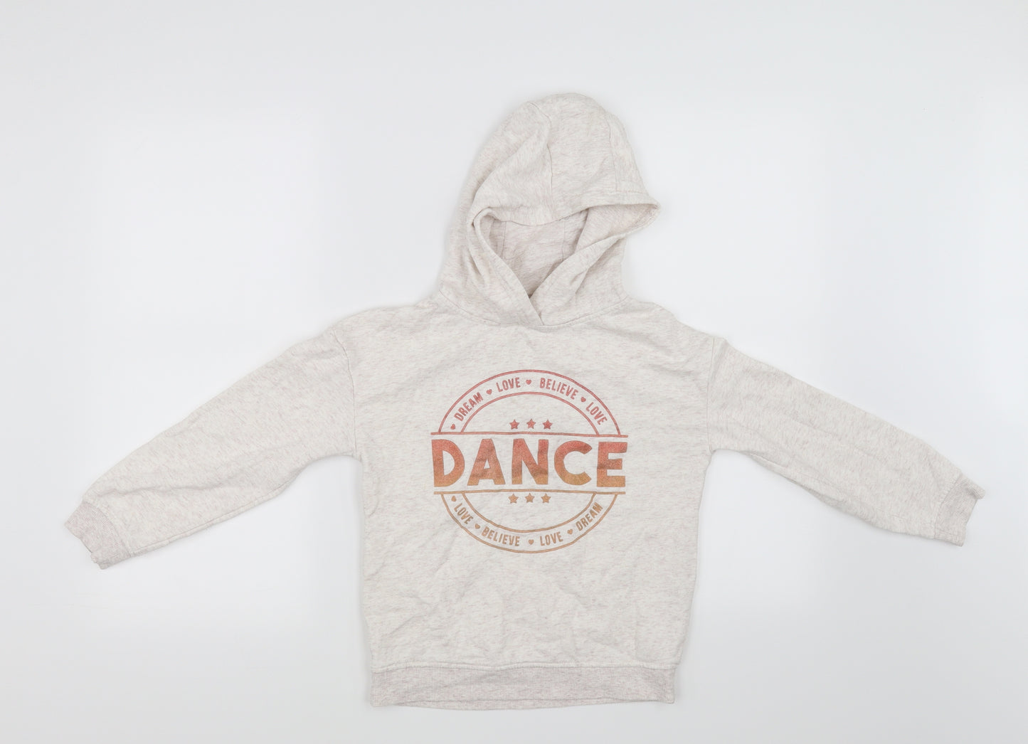 Primark Girls White   Pullover Hoodie Size 8-9 Years