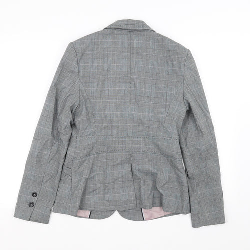 NEXT Womens Grey Check  Jacket Blazer Size 10