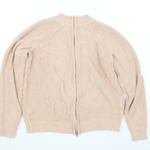 H&M Womens Pink   Full Zip Jumper Size 10