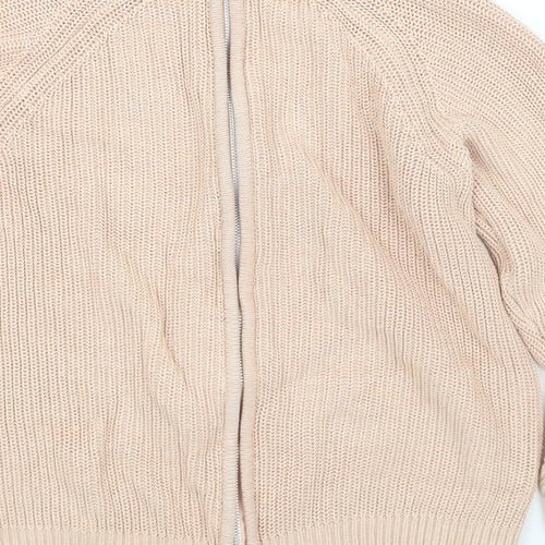 H&M Womens Pink   Full Zip Jumper Size 10