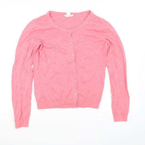 H&M Womens Pink   Cardigan Jumper Size 10