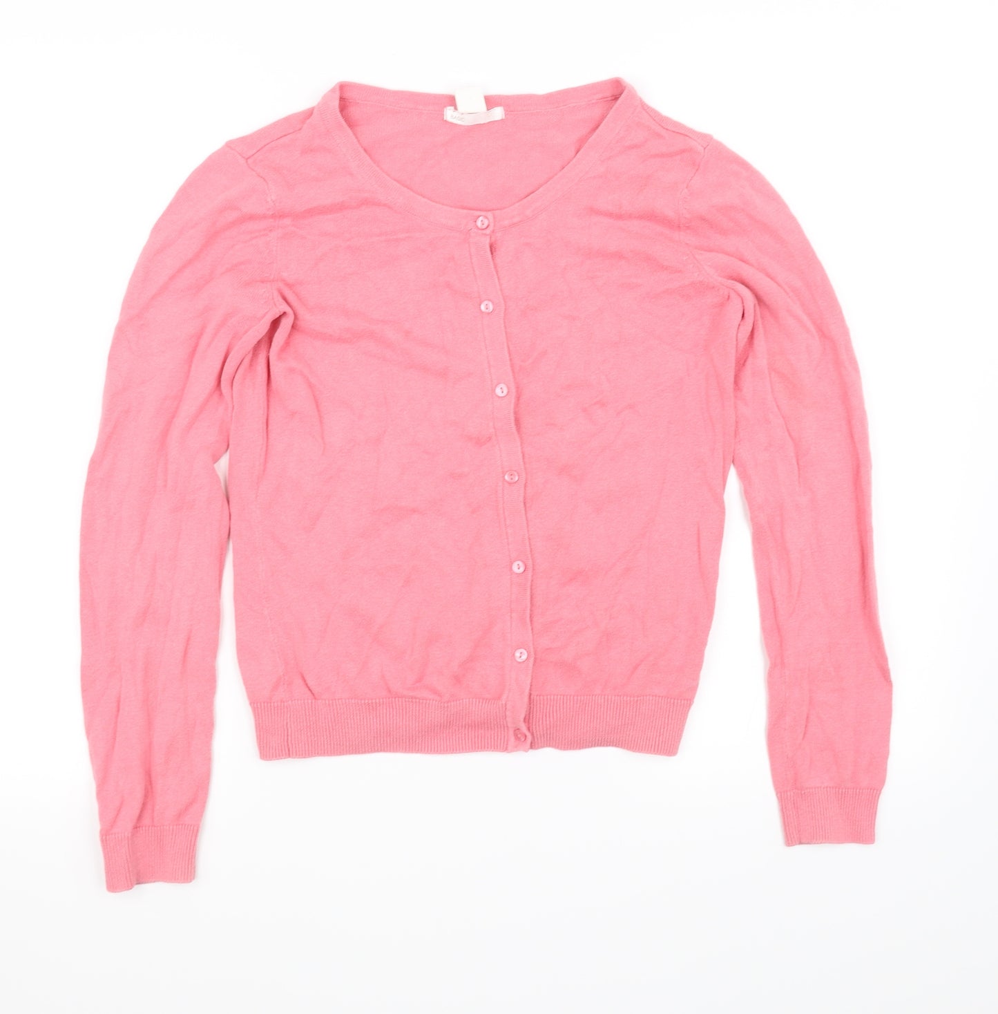 H&M Womens Pink   Cardigan Jumper Size 10